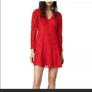 All Saints Red dress